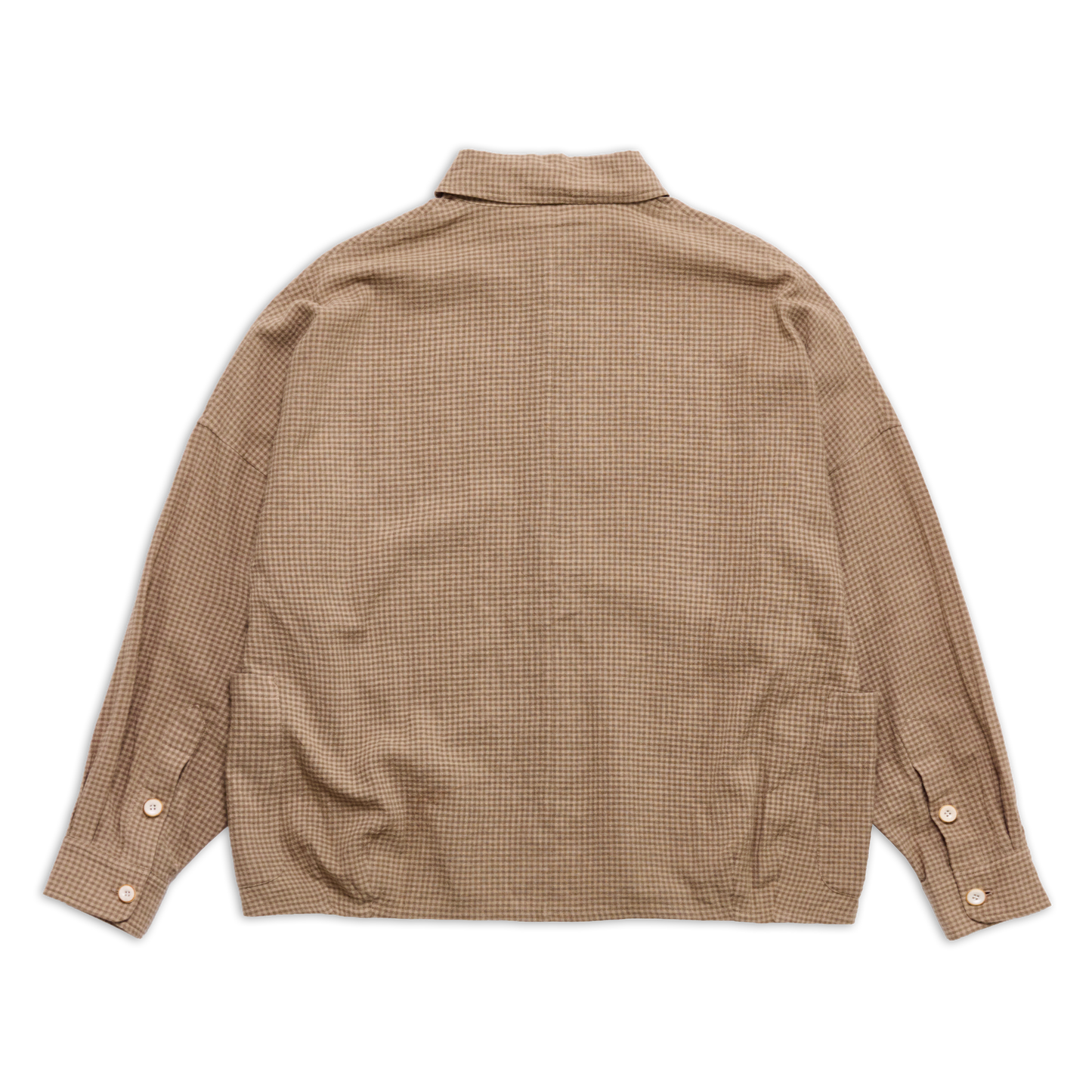 DEANS OVERSHIRT OAT GINGHAM SS27