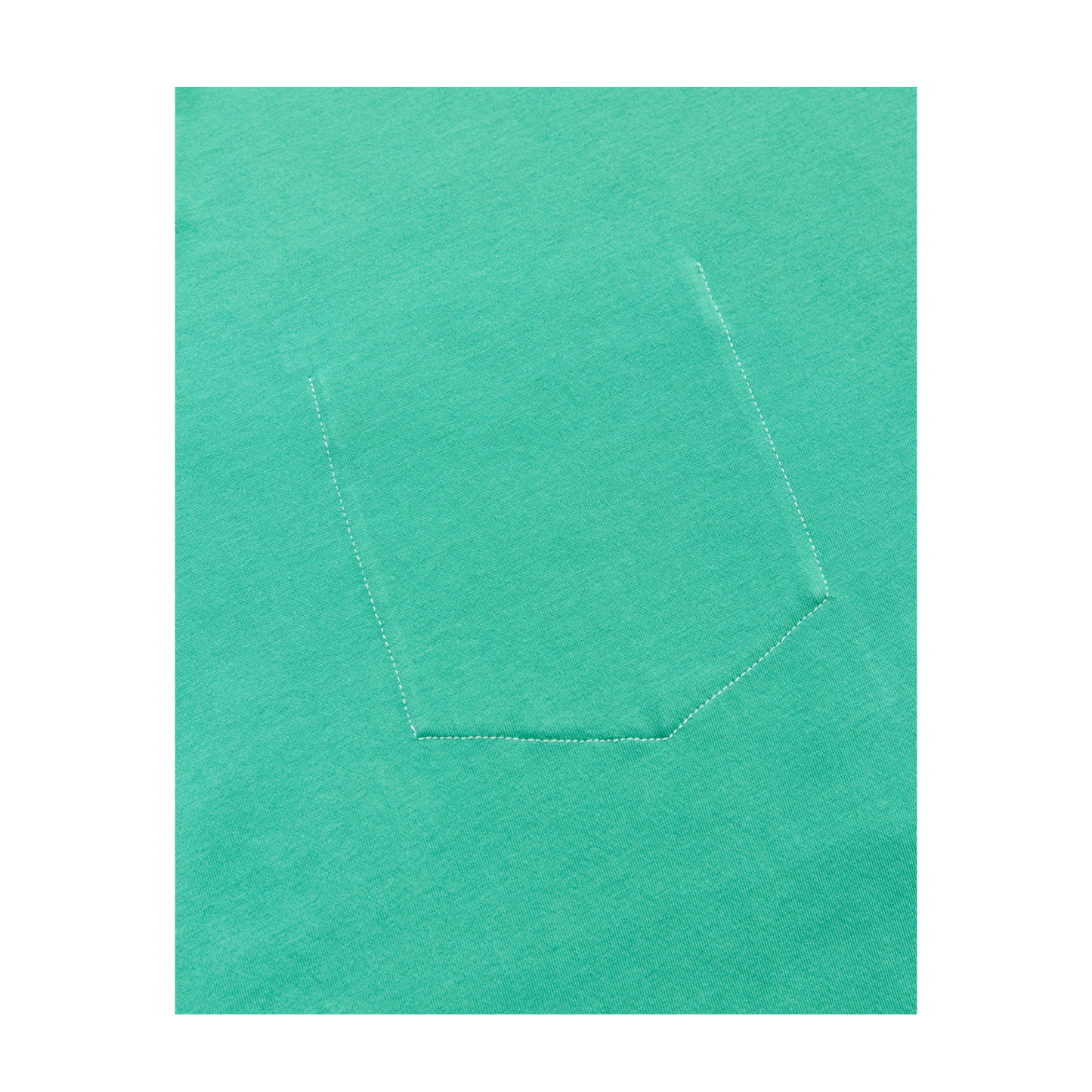 CONTRAST STITCH TEE TEAL SS27