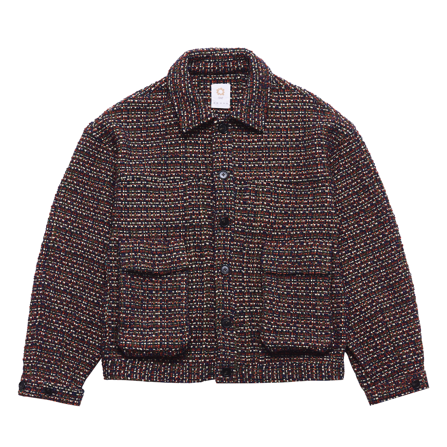 COTTONOPOLIS JACKET MULTI BLUE SS27