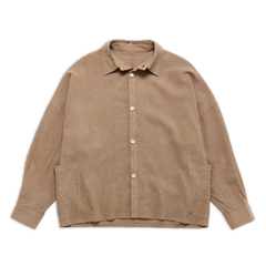 DEANS OVERSHIRT OAT GINGHAM SS27