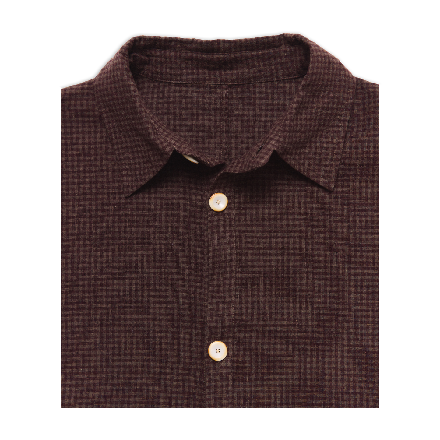 DEANS OVERSHIRT BURGUNDY GINGHAM SS27