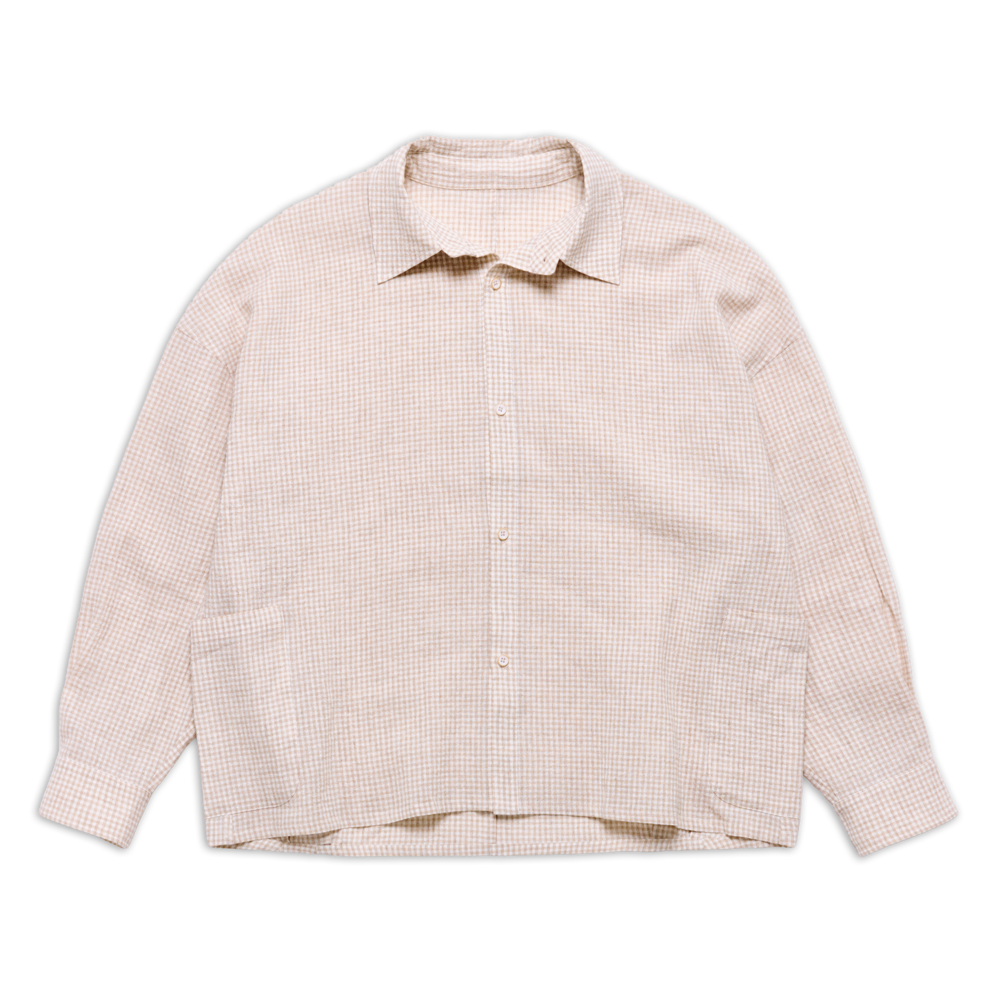 DEANS OVERSHIRT BEIGE GINGHAM SS27