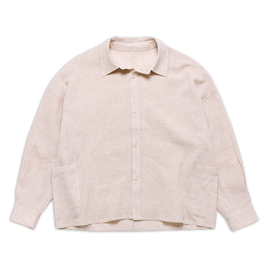 DEANS OVERSHIRT BEIGE GINGHAM SS27