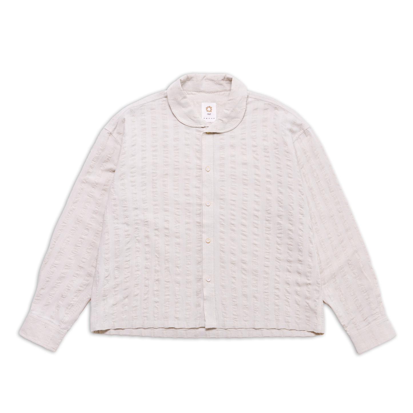 SHAWL SHIRT WHITE SS27