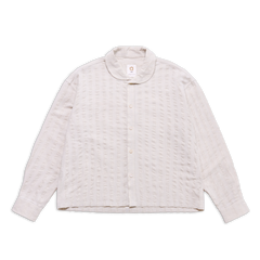 SHAWL SHIRT WHITE SS27