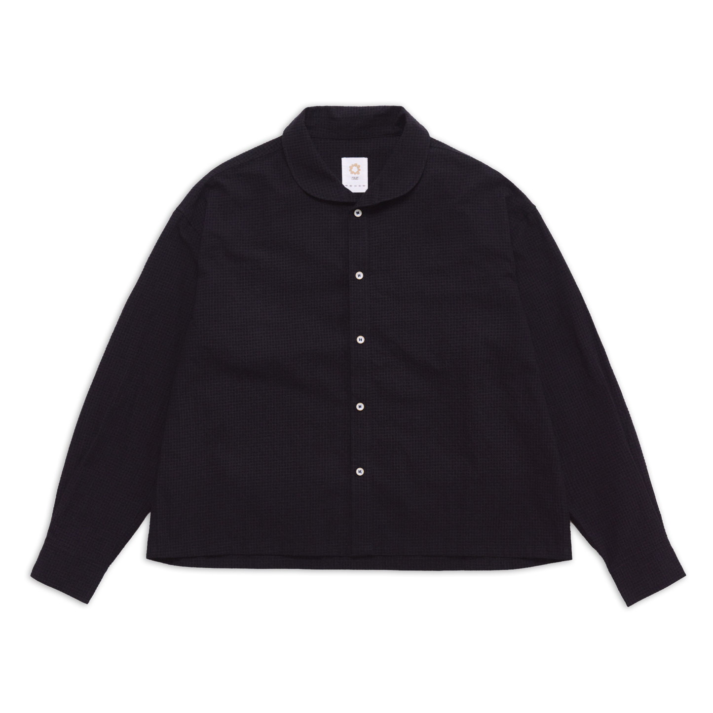 SHAWL SHIRT BLACK SS27