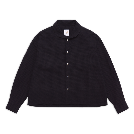 SHAWL SHIRT BLACK SS27