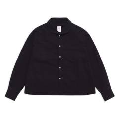 SHAWL SHIRT BLACK SS27