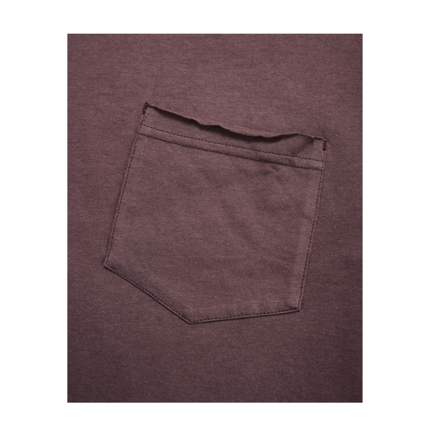RAW EDGE POCKET TEE CACAO SS27