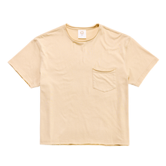 RAW EDGE POCKET TEE SAND SS27