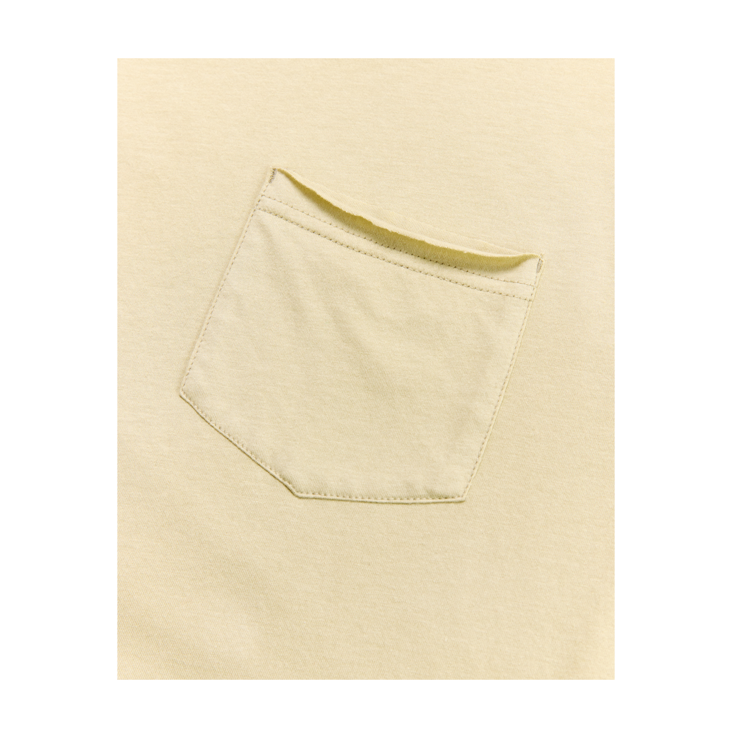 RAW EDGE POCKET TEE LIME SS27