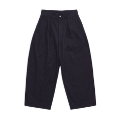 COTTONOPOLIS BALLOON PANT HERRINGBONE BLACK SS27