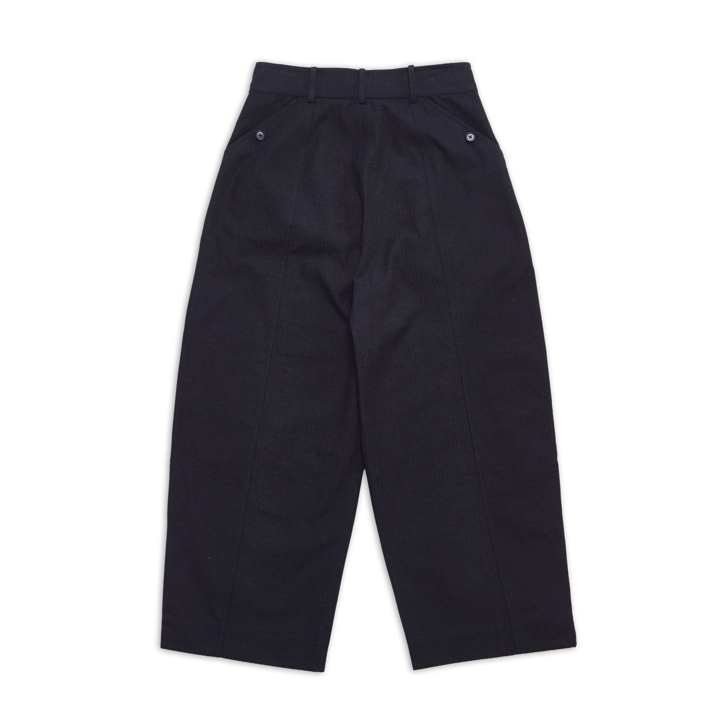 COTTONOPOLIS BALLOON PANT HERRINGBONE BLACK SS27