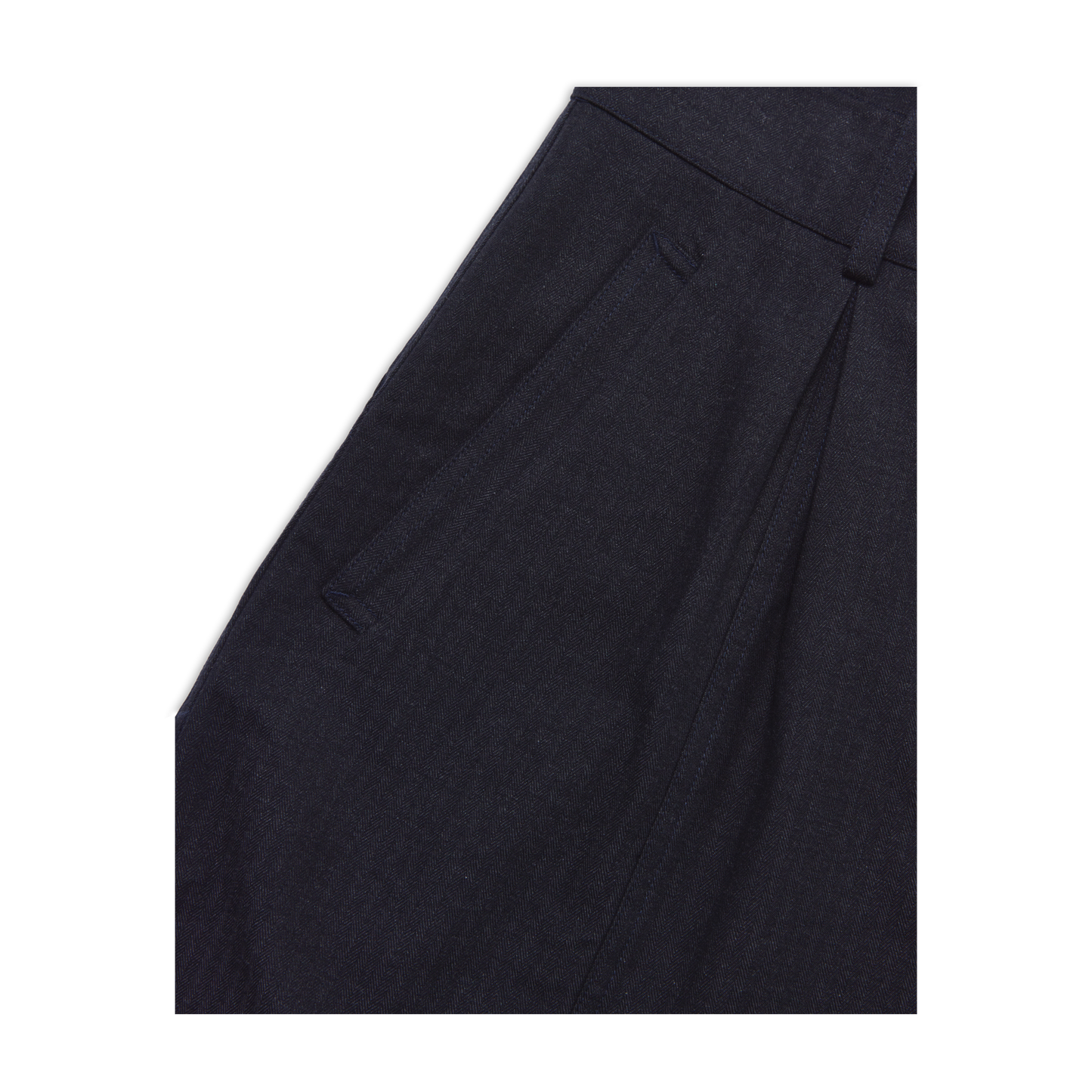 COTTONOPOLIS BALLOON PANT HERRINGBONE BLACK SS27