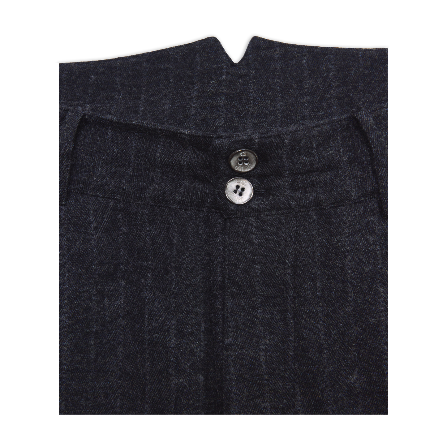 EVERYDAY DOUBLE PLEATED PANT GREY PINSTRIPE SS27