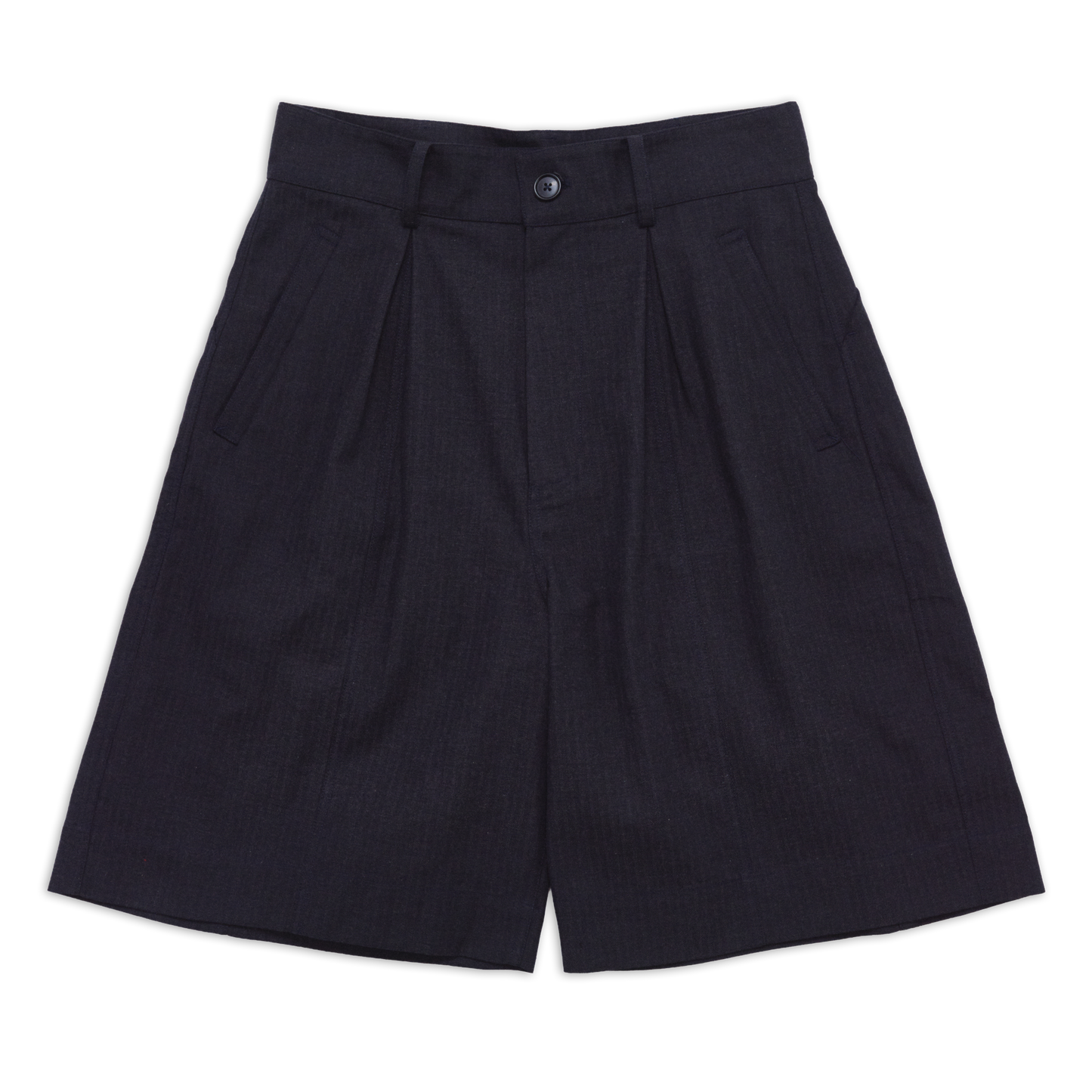 COTTONOPOLIS BALLOON SHORT HERRINGBONE BLACK SS27