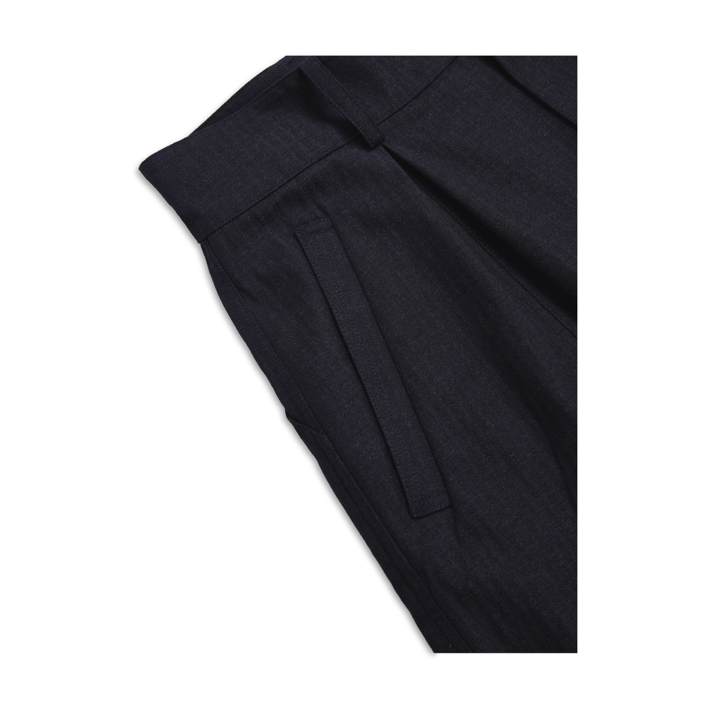 COTTONOPOLIS BALLOON SHORT HERRINGBONE BLACK SS27