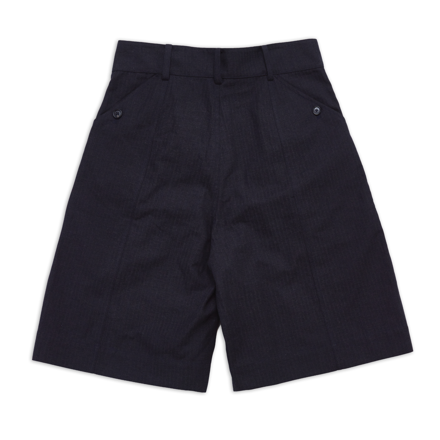 COTTONOPOLIS BALLOON SHORT HERRINGBONE BLACK SS27