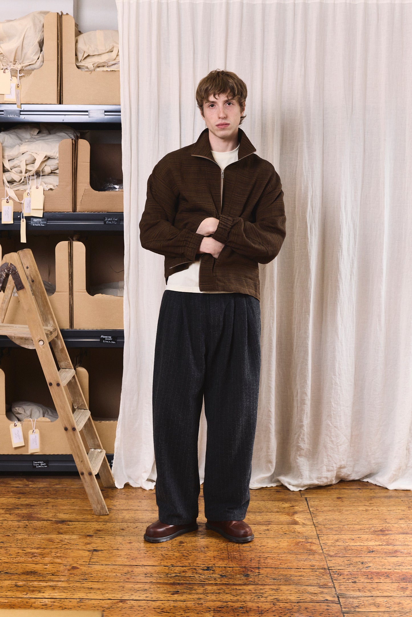 STEVENSON TRACK JACKET BROWN SS27