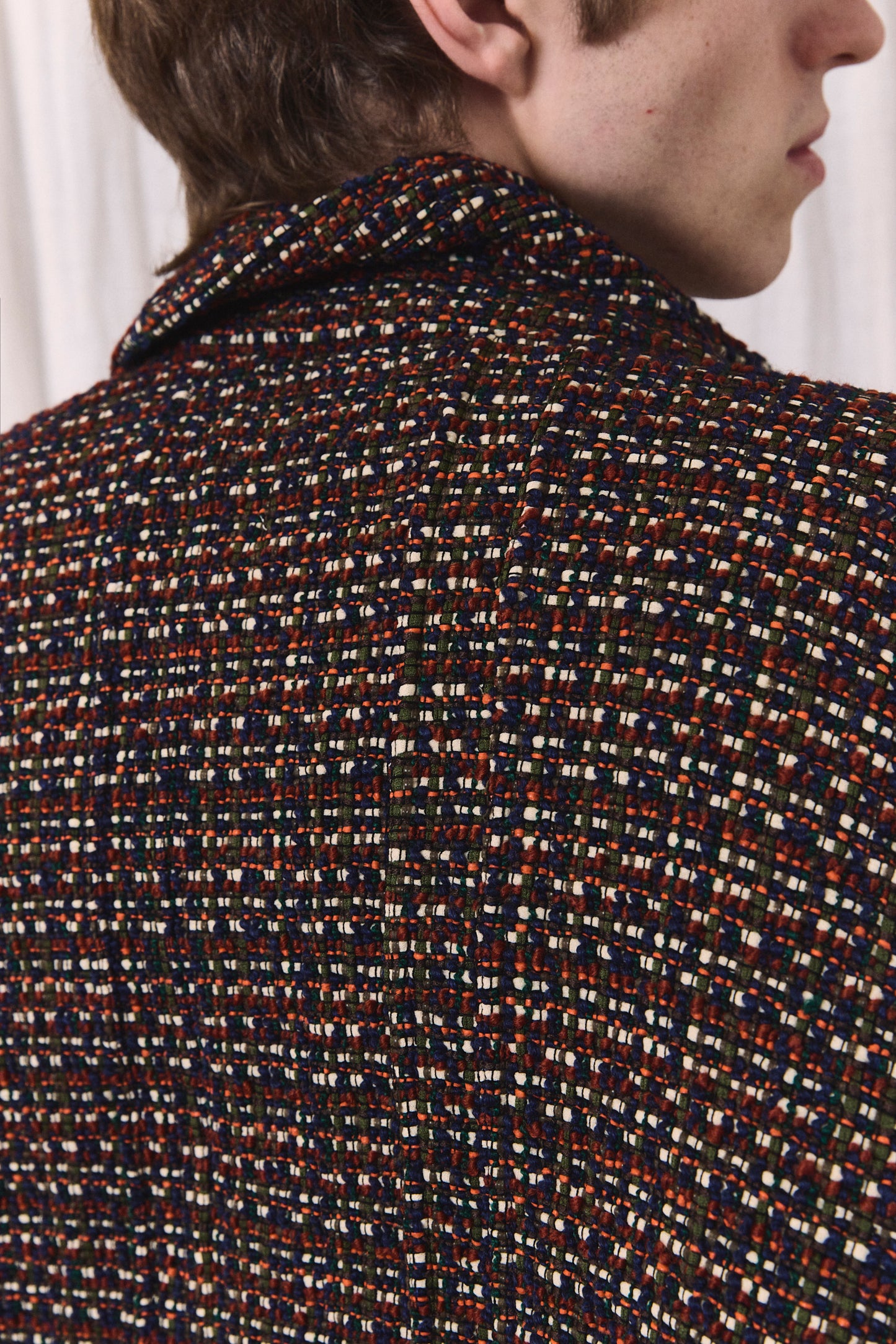 COTTONOPOLIS JACKET MULTI BLUE SS27