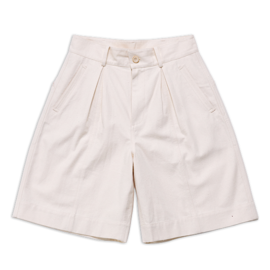 COTTONOPOLIS BALLOON SHORT WHITE SS27