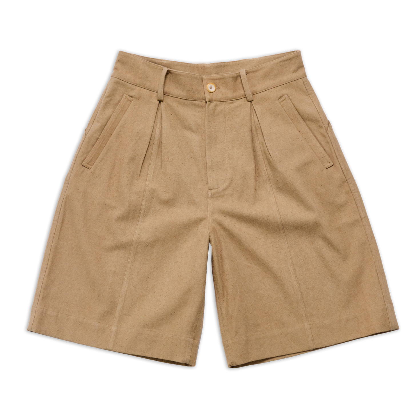 COTTONOPOLIS BALLOON SHORT CAMEL SS27