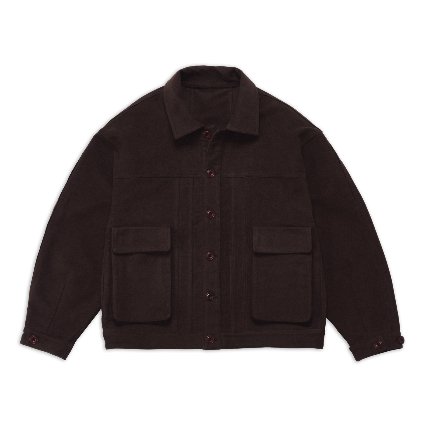 COTTONOPOLIS JACKET DARK BROWN MAH SS27