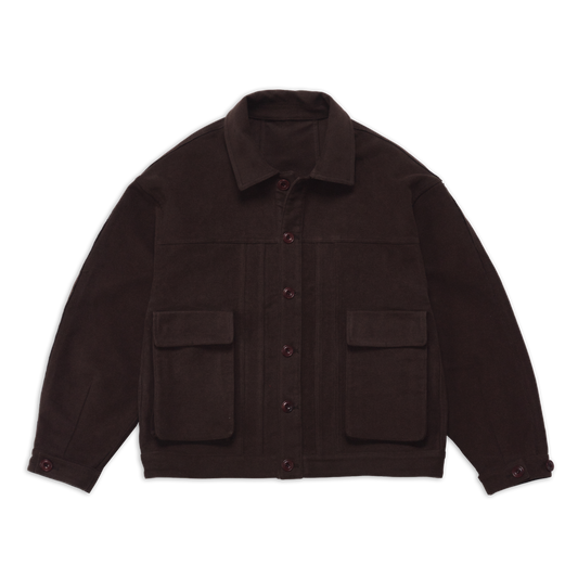 COTTONOPOLIS JACKET DARK BROWN MAH SS27