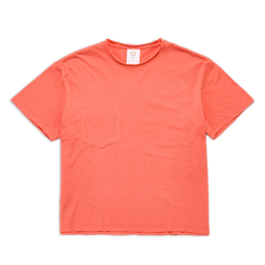 CONTRAST STITCH TEE SALMON SS27