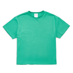 CONTRAST STITCH TEE TEAL SS27