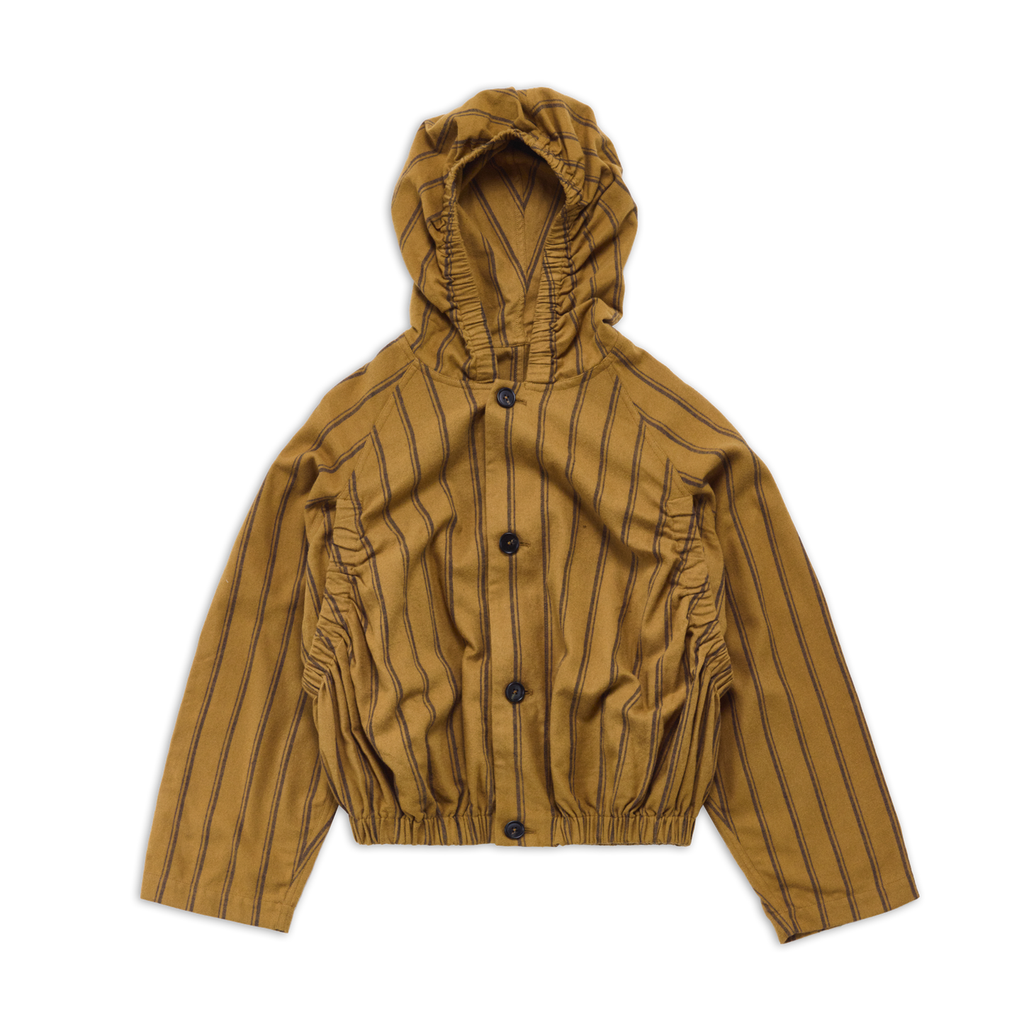 ELASTICATED HOODED JACKET YELLOW SS27