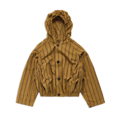 ELASTICATED HOODED JACKET YELLOW SS27