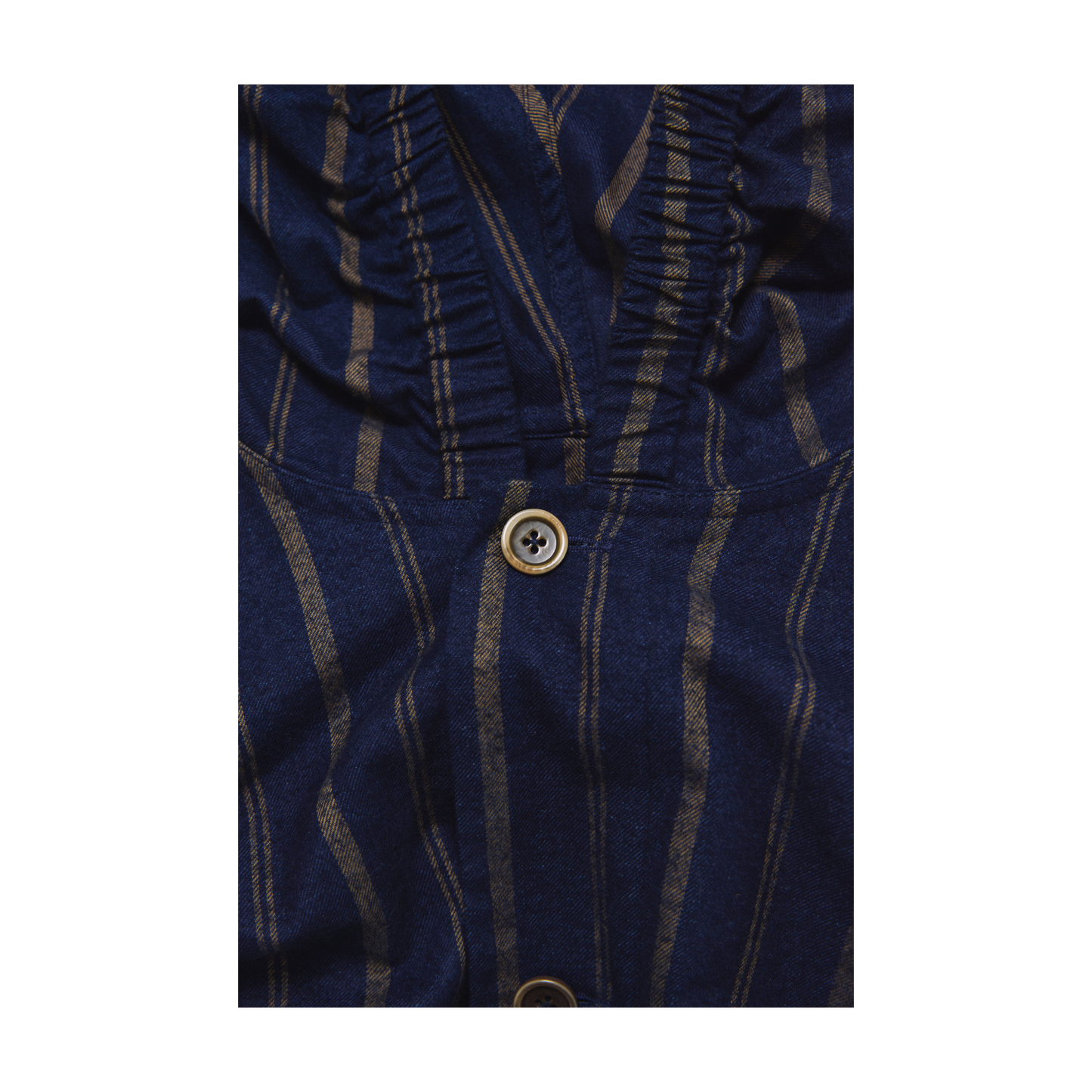 ELASTICATED HOODED JACKET NAVY SS27