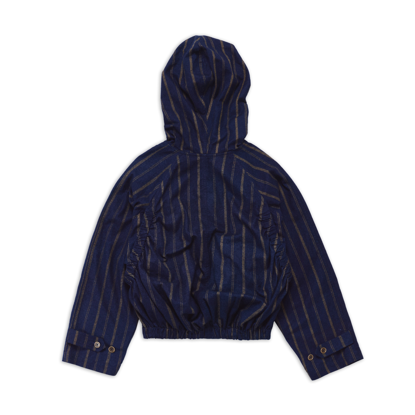 ELASTICATED HOODED JACKET NAVY SS27