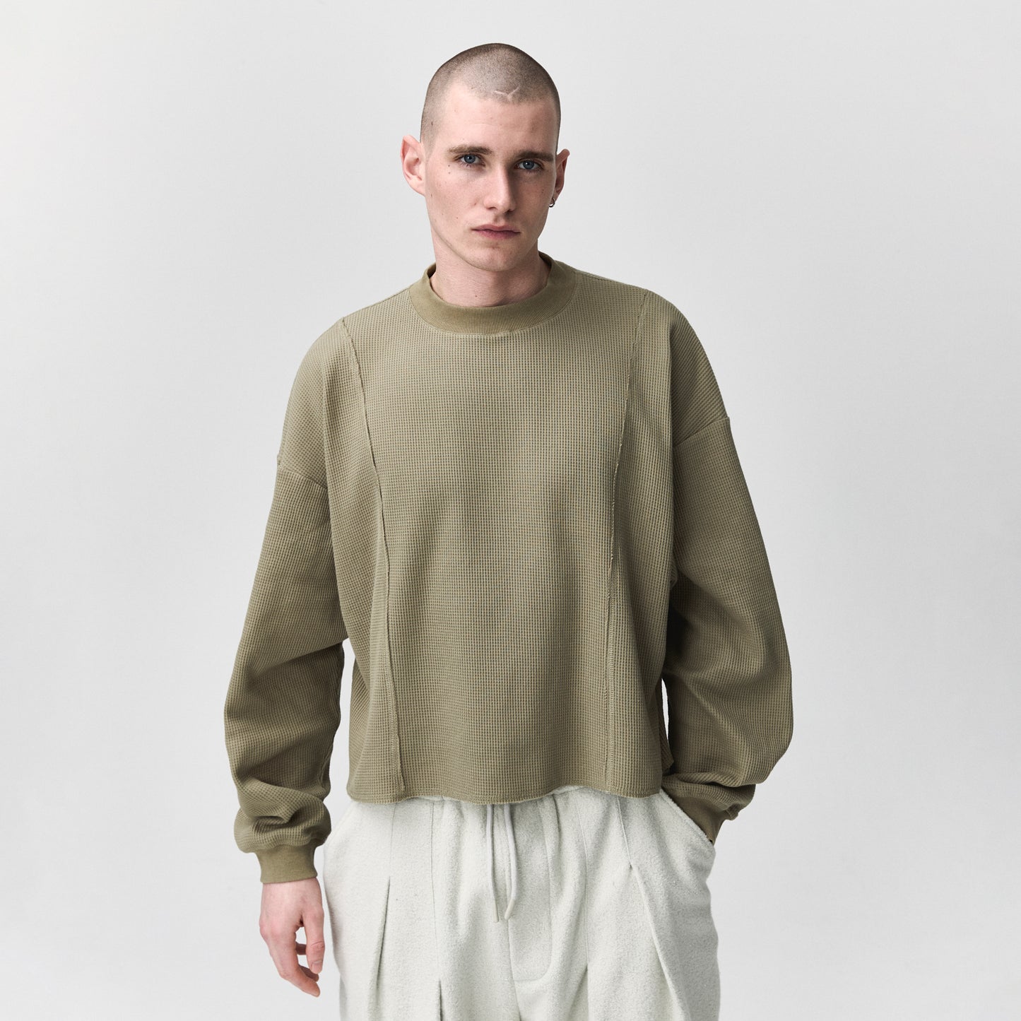 Waffle Longsleeve Olive