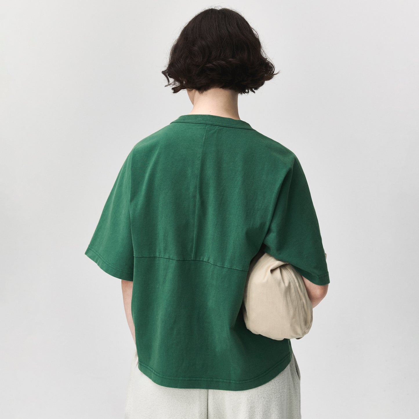 Narrow Raglan Tee Washed Green