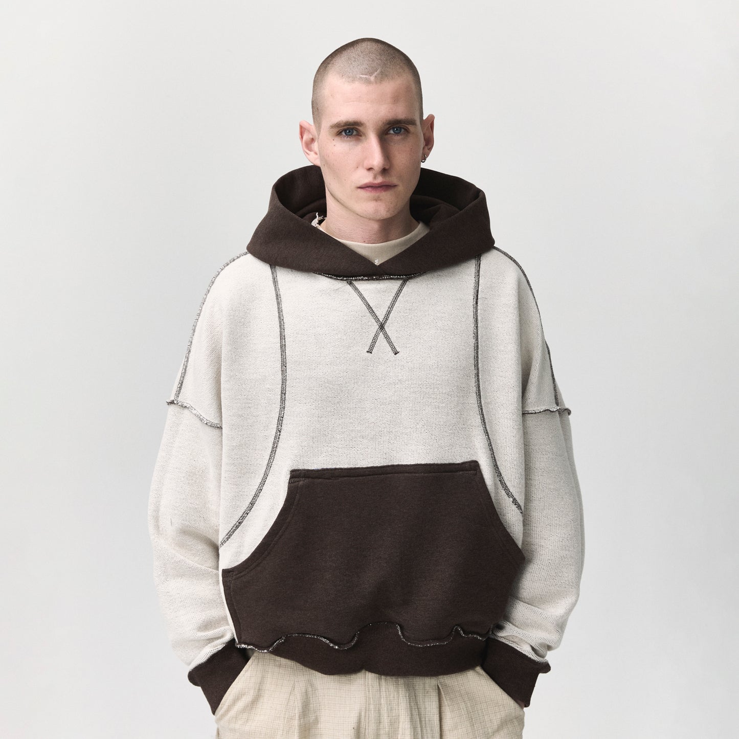 Reversible Hatton Hoodie Dark Brown
