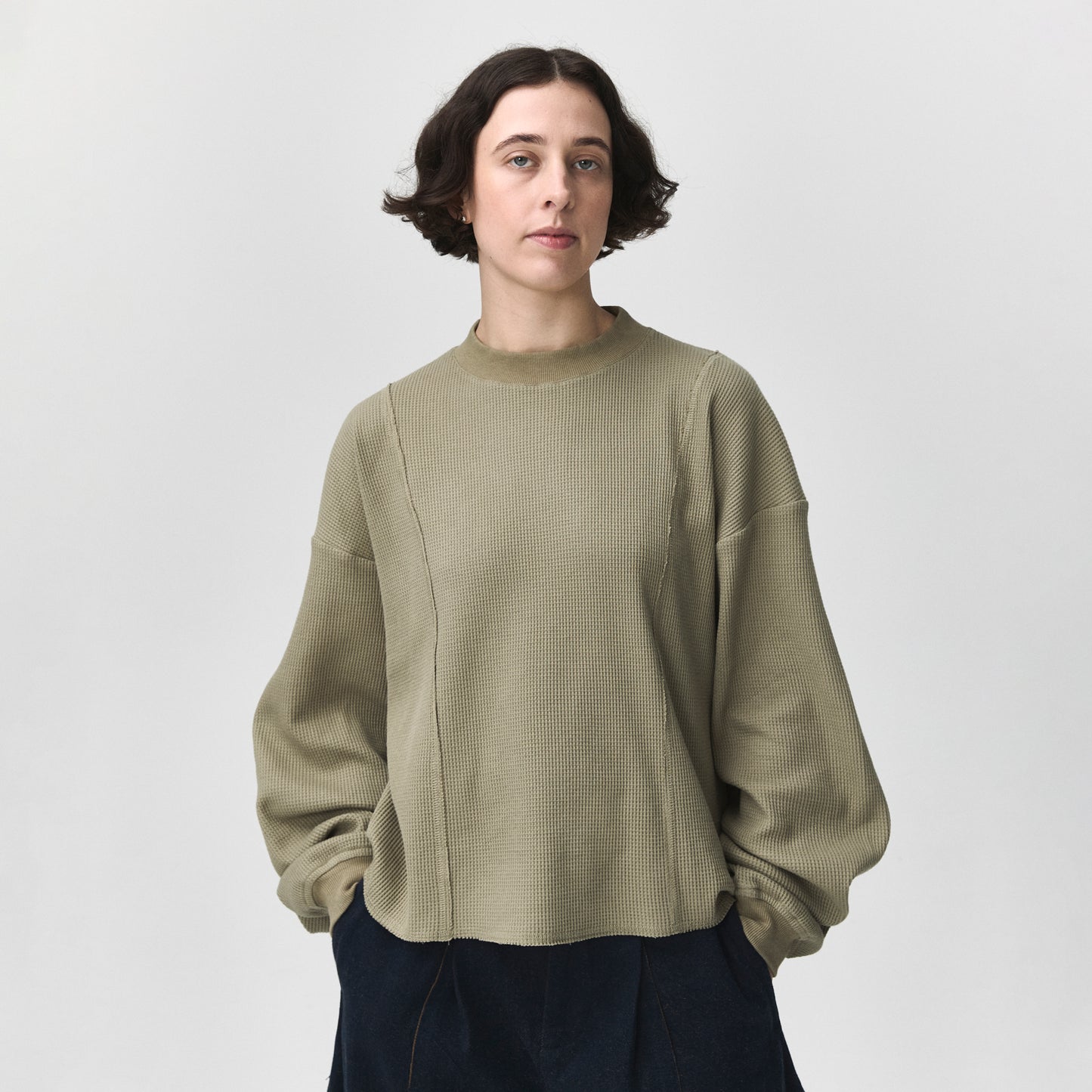 Waffle Longsleeve Olive