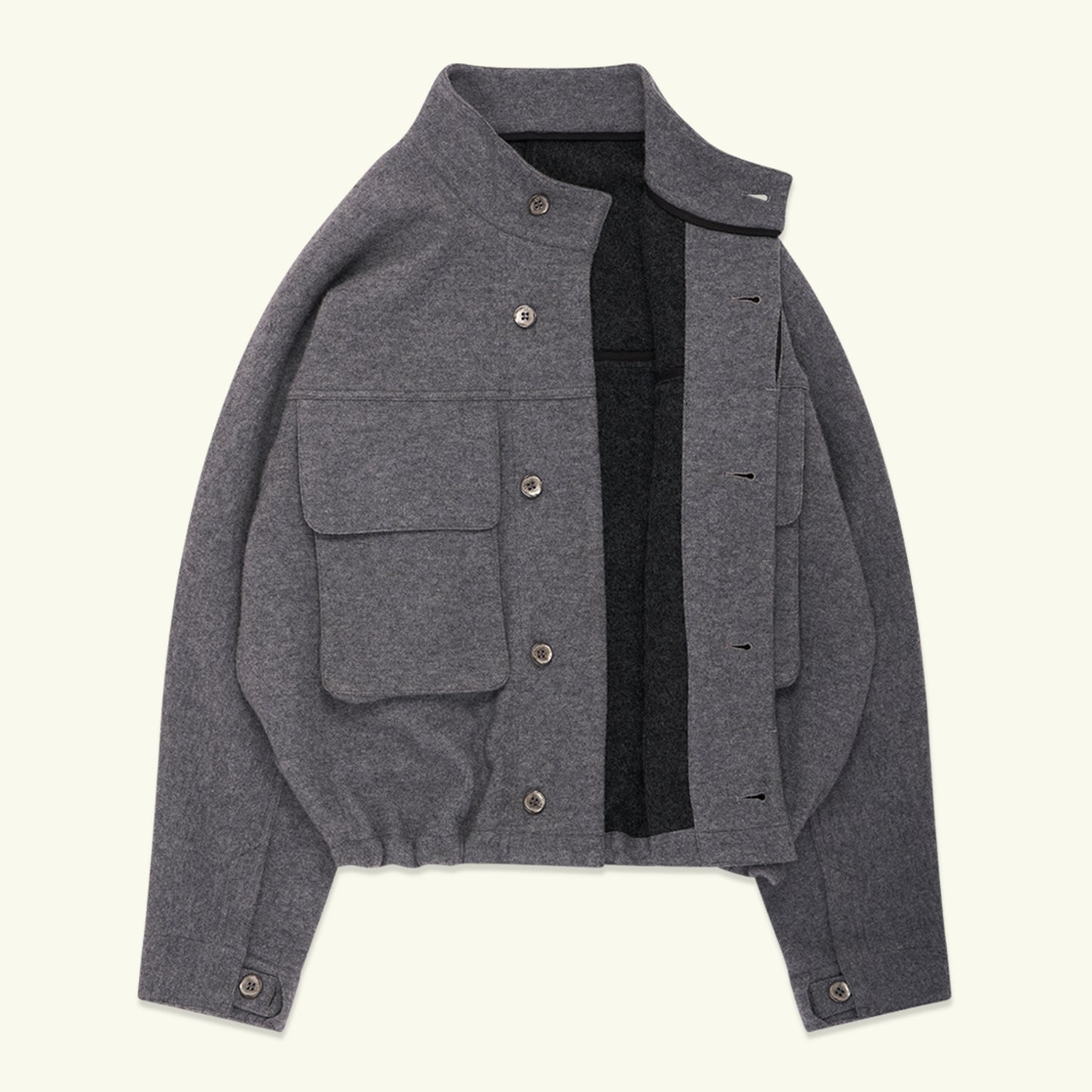 Wool Peveril Jacket (Grey)