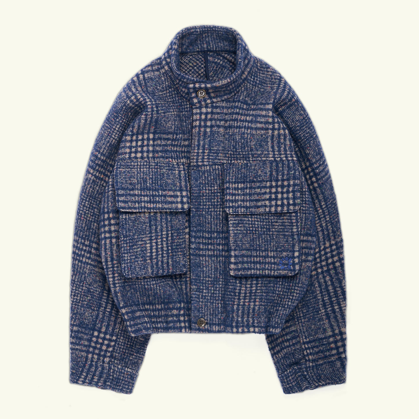 Wool Peveril Jacket (Blue Check)