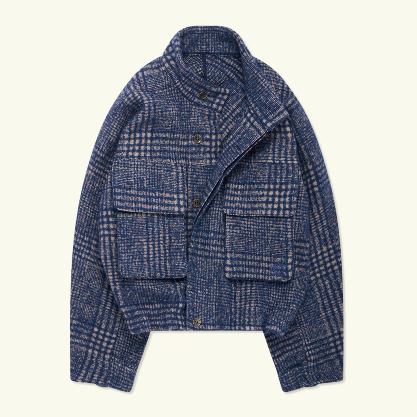 Wool Peveril Jacket (Blue Check)