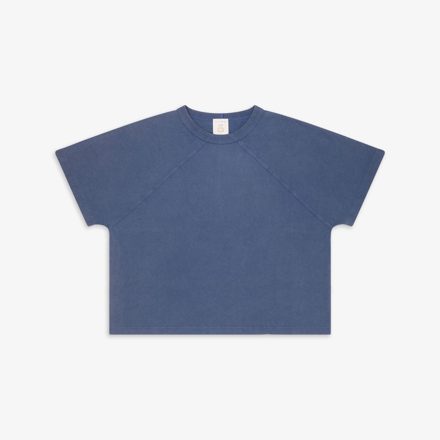 Narrow Raglan Tee Washed Blue