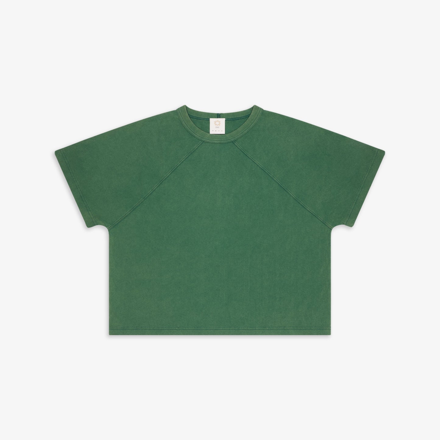 Narrow Raglan Tee Washed Green