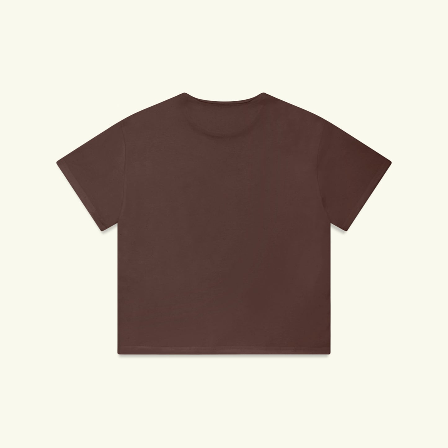 Raw Edge Tee (Brown)