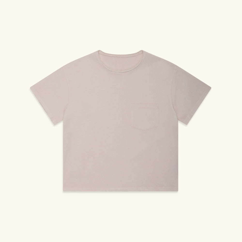 Raw Edge Tee (White)