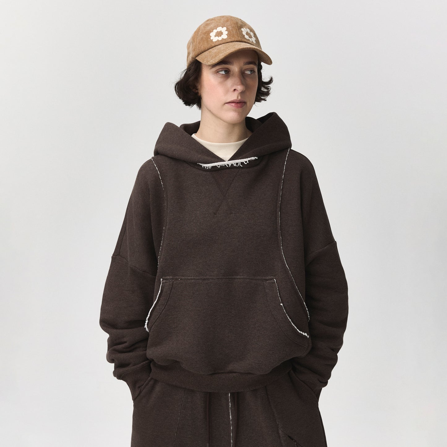 Reversible Hatton Hoodie Dark Brown