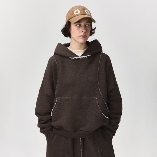 Reversible Hatton Hoodie Dark Brown